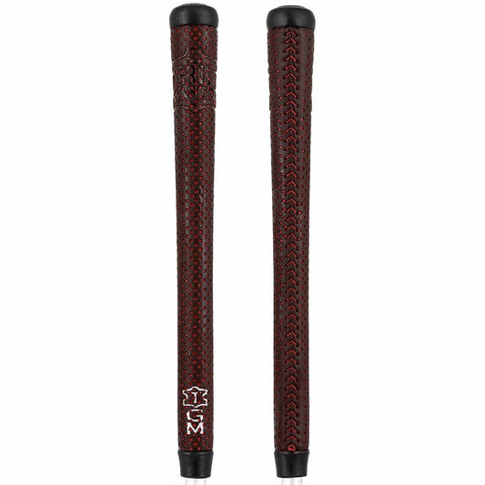 THE MASTER LACED SWINGER GRIP (LARGE PERF) - ULURU (BLACK CAP) (RED ACCENT)